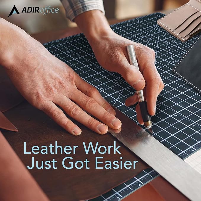 Adir Self Healing Cutting Mat - 24x36 Inches Quilt and Sew Cutting Mat with 5 Layers, Double Sided Cutting Mats for Crafts - Reversible Non-Slip Cutting Pad with Grid