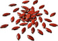Red Petal Ceramic Tiles Mosaic Tiles, Bulk Ceramic Mosaic Pieces Stepping Stone Crafts Making Supplies for Home Outdoor Floor Vase Tabletop Decoration - 70pcs