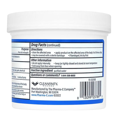 The Pharma-C Company 70% Isopropyl Alcohol Pads [100 count]. First Aid - Antiseptic Wipes - Extra Large - Alcohol for minor cuts, scrapes and burns.