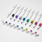 ROSYMENG 9 Metallic Color Acrylic Paint Pens,Quick-Drying Waterproof Acrylic Paint Markers, Soft Brush Tip Acrylic Markers for Canvas, Rock Painting, Wood, Stone, Glass, Ceramic, Fabric Painting
