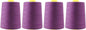 Mandala Crafts 4 Pack of Serger Threads Cones Spools - 20S/2 24000 Yards Polyester Mulberry Threads for Sergers Machine and Overlock Quilting Sewing Machine