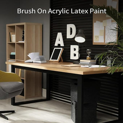 Black Paint Gloss Black 16Oz Multi Surface Enamel Acrylic Touch Up Paint for Wall, Metal, Wood, Furniture, Cabinets, Doors, Tables Scratch Repair, 500ml
