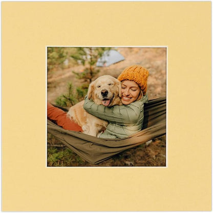 5x7 Mat for 8.5x11 Frame - Precut Mat Board Acid-Free Show Kit with Backing Board, and Clear Bags Marzipan Beige 5x7 Photo Matte For a 8.5x11 Picture Frame Matboard for Framing, Pack of 25 Mats
