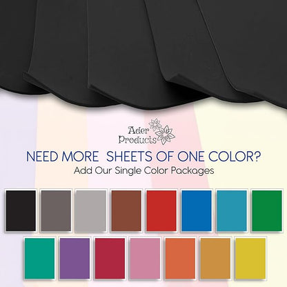Black EVA Foam Sheets for Crafts, 15 Pack, 9 x 12 Inch, 2mm Thickness – Ideal for DIY Arts and Crafts, Foam Paper for Kids, Cosplay and Costumes