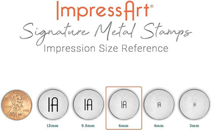 ImpressArt - Moon Metal Stamp, Nature Steel Punch for Scene Building Designs, Unique Gift Ideas and Jewelry Making (6mm)