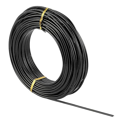 Fashewelry 82 Feet 9 Gauge Aluminum Wire Black Bendable Metal Craft Wire for Beading Jewelry Craft Making