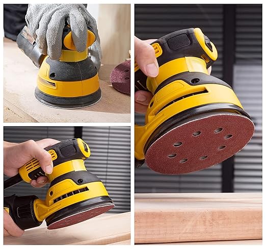 100 PCS 5 Inch Sanding Discs 400 Grit, Round Hook and Loop Sandpaper for Random Orbital Sander