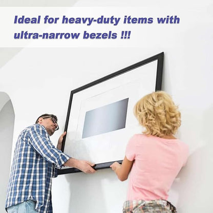 Sawtooth Picture Hangers Heavy Duty - Supports 144 lbs, 15 Pack Large Sawtooth Hangers with Screws, for Hanging Heavy Photos Frame Paintings Decorations
