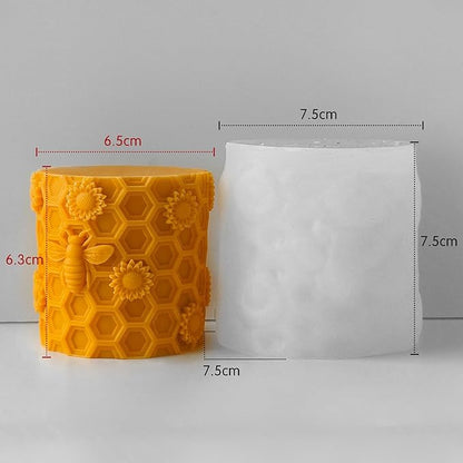 Honeybee Honeycomb & Animal Candle & Resin Casting Molds - 3D Silicone Molds for Candle Making & Jewelry Resin Craft Supplies
