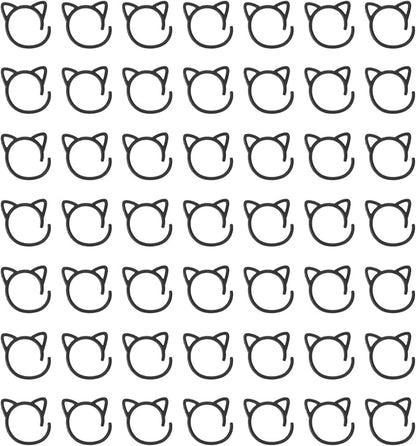 uxcell 50pcs Stitch Markers, Spiral Stitch Markers Crochet Needle Clip Counter Knit Ring Crochet Locking Sewing Accessories for DIY Handcraft Knitting and Crocheting, Black