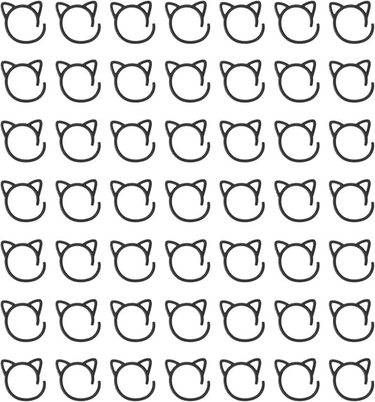 uxcell 50pcs Stitch Markers, Spiral Stitch Markers Crochet Needle Clip Counter Knit Ring Crochet Locking Sewing Accessories for DIY Handcraft Knitting and Crocheting, Black