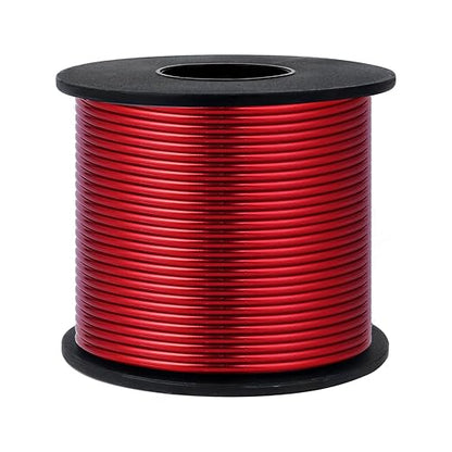 Aluminum Craft Wire, 95 Feet 2.0mm/ 14 Gauge Red Bendable Soft Metal Aluminum Wire Roll Bulk for DIY Crafts Sculpting Jewelry Making
