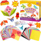Pigipigi Kids Craft Origami Paper Kit for Kids Ages 5-8 8-12, with Guiding Book, 208 Sheets DIY Art and Crafts Supplies, Colorful Folding Papers Set Projects Gifts Activity for Boy Girl Toys(Cartoon)
