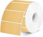 2x1 Inch BrownThermal Labels, Waterproof Brown Thermal Printer Stickers, Self-Adhesive Shipping Label Printer Sticker for Barcode, Name, Address, 300 Labels/Roll Perforated Lines