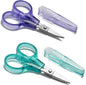 PAFASON Sharpest & Precise Stainless Steel Curved Straight Thread Yarn Fabric Cutting Scissor with Safety Cap & TSA Complied Ideal for Embroidery Quilting Sewing Knitting Crafting Cross Stitch Crochet