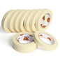 TAPEBEAR General Purpose Masking Tape 0.7 Inches x 60 Yards, Beige White Painters Tape for Painting, Labeling, DIY Arts Crafts, Home Office School Projects, 10 Rolls