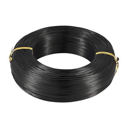 Fashewelry 984 Feet 0.8mm Black Aluminum Wire Bendable Metal Craft Wire String for Beading Sculpting Jewelry Making