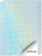 20 Sheets Printable Holographic Sticker Paper,11 x 8.5 Inches Printable Waterproof Paper Rainbow Vinyl Sticker Paper for Inkjet or Laser Printer（Laser bubble pattern）