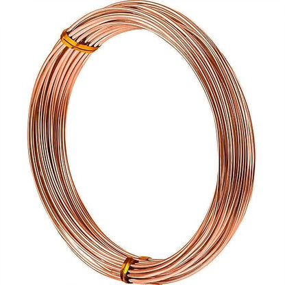 TecUnite Aluminum Craft Wire for Sculpting Armature Bendable Craft Wire for DIY Jewelry Making(Copper, 10 M X 1.5 mm, 1 Roll)