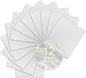 White Glitter HTV Sparkly Heat Transfer Vinyl – 12 Pcs 12x10Inch Iron-On Vinyl Sheets for T‑Shirts & DIY Craft Gifts, Easy to Cut & Weed, No‑Flake & Washable, Work with All Cutter Machines