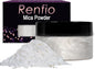 Renfio 100g Mica Powder Pigment Natural Fine Powdered Pigments Pearl Shimmer Epoxy Resin Dye for Painting Soap Making Slime Bath Bombs - Diamond White