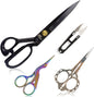 BIHRTC 11 Inch Fabric Professional Stork Tailor Scissors - Stainless Steel Sharp Dressmaker Heavy Duty Scissors for Leather Sewing Shears Tailoring