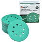 5-Inch 8-Hole Wet Dry Sanding Discs 150 Grit, Polyester Film Backed Heavy-Duty Hook and Loop Sandpaper for Random Orbital Sander, 50-Pack