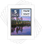 Mat Board Center, Double Mat - Acid Free, 8-ply Thickness, White Core - for Pictures, Photos, Framing (White Over Black, 11x14 for 8.5x11, Pack of 5)