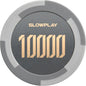 SLOWPLAY Godel Clay Poker Chips, 14 Grams Heavyweight Clay Composite, 40mm Large Chips in Bulk, Pack of 50 with Denomination of 10000
