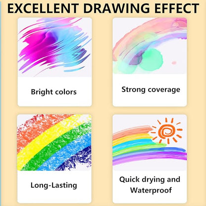 Gunsamg Fine Tip Acrylic Paint Markers – 100 Colors Acrylic Paint Pens for Rock, Glass, Wood, Stone, Ceramic, Fabric, Metal, Canvas – Permanent Waterproof No Bleed Paint Pens for Crafts & Art Supplies