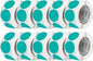 Perco Teal 3-Inch Perforated Circle Dot Sticker Labels — 10 Rolls, 5,000 Round Stickers — with Permanent Adhesive for Moving Boxes, Sale Signage, Displays, Status Messaging—Made in USA