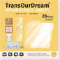 TransOurDream Easy Cut Stencils for Crafts (12"x12", 20 Sheets) Reusable Acetate Mylar for Vinyl Cutting Plastic Blanks Sheets for Spray Painting, Drawing (PET-20)