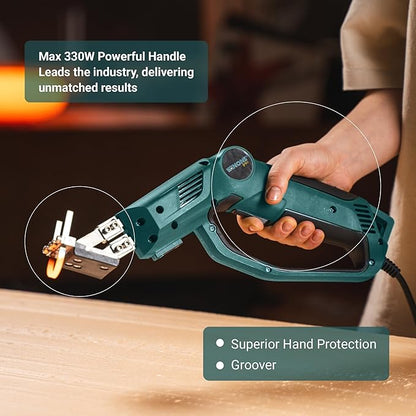 WINONS Hot Knife Foam Cutter Tool with Groover - 300W, Styrofoam Cutter WFC0012 with Numbered Temperature Controller - 710°C Max. Temp, Hot Wire Cutting Tool for all Kinds of Projects (Kit of 11)