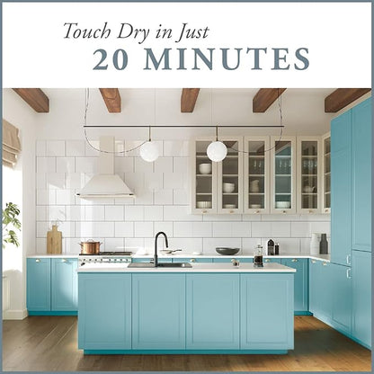 AMY HOWARD AT HOME Chalk-Based One Step Paint for Furniture, Cabinetry, Decor, Finish, and More | No Stripping, Sanding, or Priming | Light Base | 16 Ounce | Harbor Lights