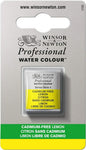 Winsor & Newton Professional Water Colour Paint, Half Pan, Cadmium-Free Lemon