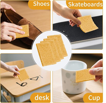 12 Pcs Rubber Cement Eraser - Glue and Residue Eraser Rubber Cement Cleaner for Removing Adhesive & Residues from Paper Plastic and More