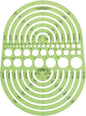Pacific Arc Circles Radius Master Template Guide, from 1/2 Inch to 3 3/4 Inch Radius and 36 Perfect Circles from 3/64 to 1 Inches
