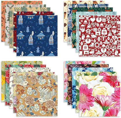 Origami Paper Kit 100 Sheets 70GSM 6 Inch Square Double Sided Color 100 Vivid Solid Colors for Hand Crafts Origami Paper Arts Creativity. Season