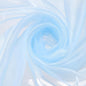 MECCANIXITY Iridescent Sheer Organza Fabric, 10 Yards x 59 Inches Solid Holographic Shiny Fabric Organza Cloth for Wedding, Curtains, Costume, Photo Background, Light Blue