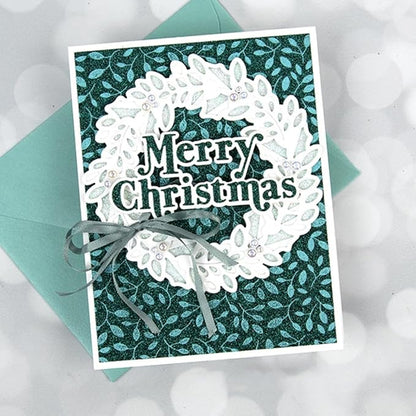 Metal Cutting Dies DIY Merry Christams Embossing Stencil Template Scrapbooking Card Making Mold Photo Album Arts Crafts Tools (Merry Christmas-8.9x8cm)