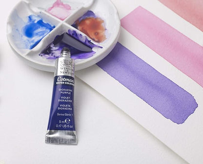 Winsor & Newton Cotman Watercolor Paint Set, 10 Colors, 5ml (0.17-oz) Tubes