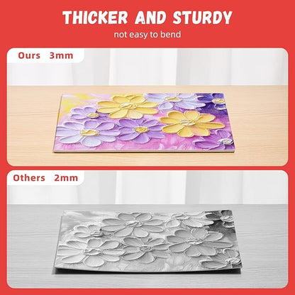 Simetufy 12 Pack 9 x 12 inch Canvas Boards for Painting Canvas Panels- Gesso Primed Acid-Free 100% Cotton for Acrylics Oil Watercolor Tempera Paints