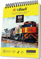 ArtBeek Marker Paper Pad, 9"x12" Alcohol Marker Paper, 60 Sheets (120lb/200gsm) Marker Sketchbook Bleedproof, Art Paper for Drawing and Painting, Sketching, Coloring, Lettering