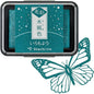 IROMOYO KOSAI Stamp PAD, Traditional, Shimmering Japanese Ink Colour, Oil-Based Ink pad - Dark Green