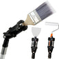 Multi Angle Paint Brush Extender V2, Long Handle Paint Brush, Extension Pole Attachments for Paint Roller, Paint Edger Tool for High Ceilings, Corner Painting Tool for Paint Extension Pole (Black)
