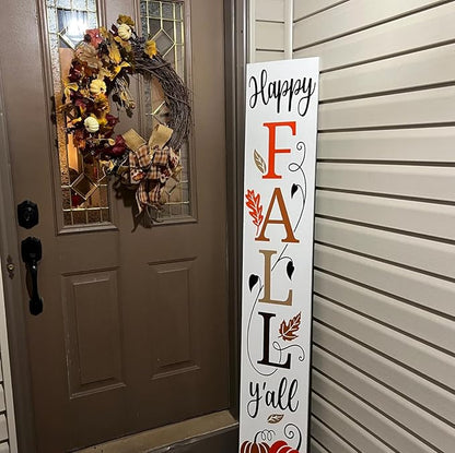 Fall Stencils for Painting on Wood Happy Fall Y’All Stencil Reusable Hey There Pumpkin Stencils for Porch Sign