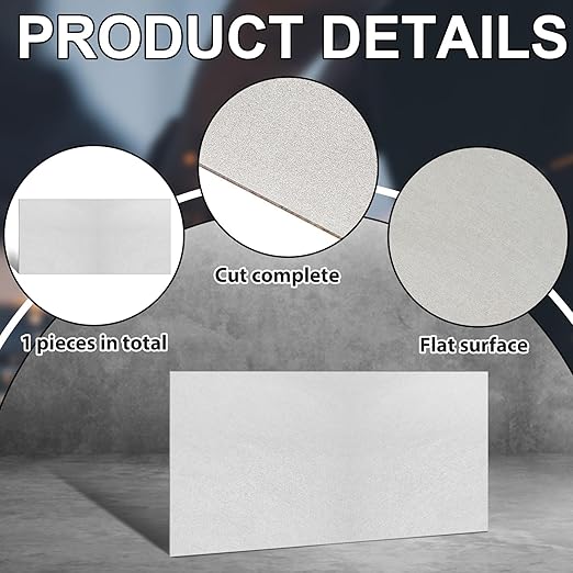 Zonon 1 Pcs 20 Gauge Steel Sheet Metal Cold Roll Steel Sheet 12" x 6" x 0.032" Weldable Metal Roll Steels Plate for DIY Craft Projects Home Auto, Easy to Shape, Weld, Cut and Form