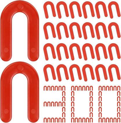 DGSL Tile Leveling System Tile Spacers 1/8 Inch, 300 pieces Horseshoe Shim U Shape Plastic Tile Leveling Clips for Various Types of Tile Leveling