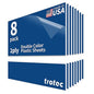 Trotec TroLase | 12"x12"x1/8", 8 Pcs | Blue/White | 2 Ply | Modified Acrylic | Laser Engraving Double Color Plastic Sheet | Engraving Blanks for Laser, Saw, Guillotine | Made in USA