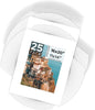 Mat Board Center, Pack of 25, 16x20 for 11x14 White Picture Mat Sets - Acid Free, 4-ply Thickness, Bevel Pre-Cut White Core - Includes Backing Boards and Clear Bags - for Pictures, Photos, Framing